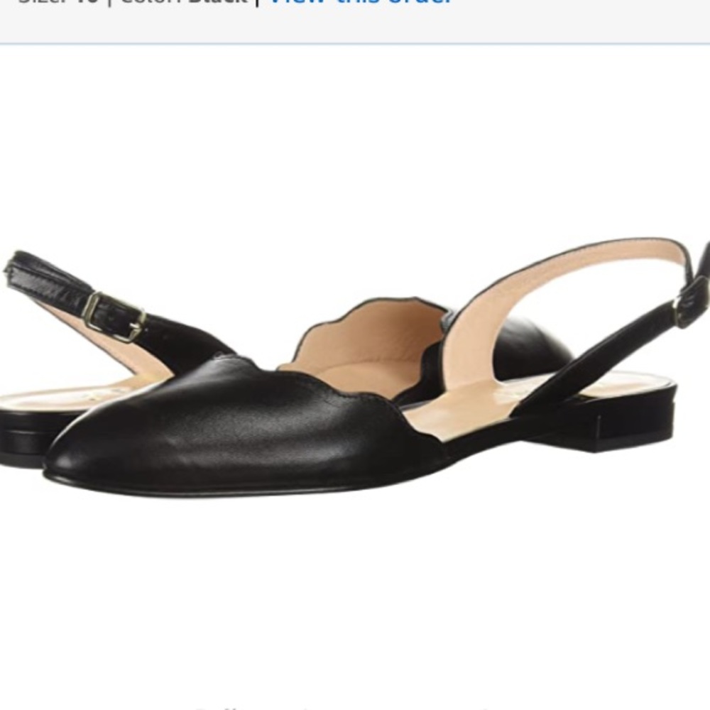 French Sole FS/NY SLING BACK SANDALS. NEW. BLK. 10